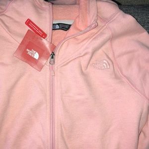 Ballet pink north face sweatshirt hoodie jacket